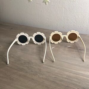 Kids sunglasses- two pair, hard plastic 60s 70s style Cute Girl Beach